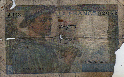 Recto 10 anciens Francs (1947)