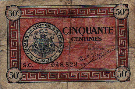 Recto 50 Centimes de franc (1920)