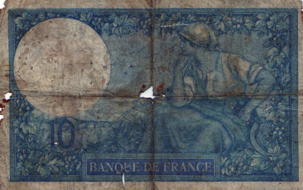 Verso 10 Francs (non daté)